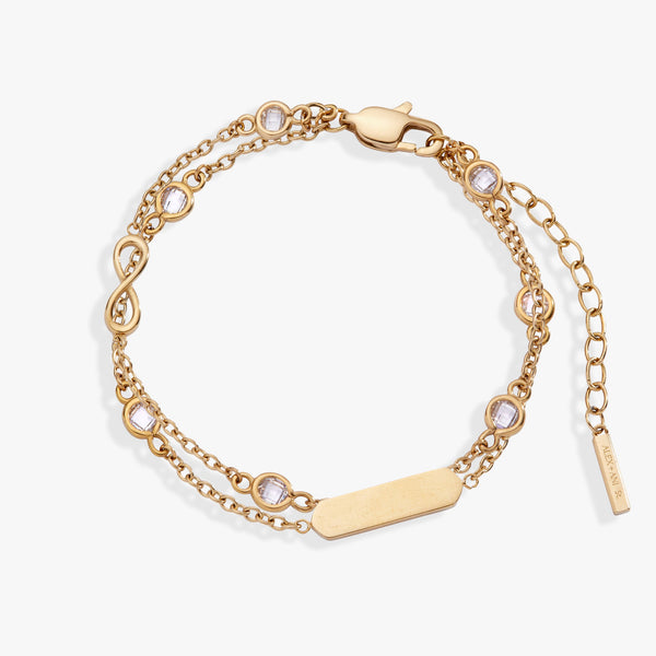 Infinity Chain Double Strand Bracelet
