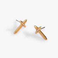 4:13 Cross Stud Earrings
